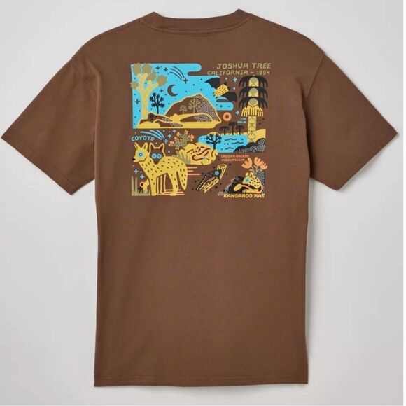 Parks Project Joshua Tree Short Sleeve Tee in Brown NWOT - Picture 1 of 6
